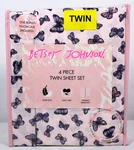 Betsey Johnson 4 Psc Butterfly Delight Pink Twin Set Soft. Fixed Price $32.99.