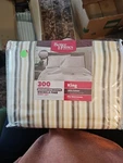 King Sheet Set 100% Cotton Brown Stone Stripe Better Homes And Gardens. Fixed Price $37.49.