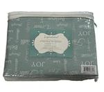 Nwt Inspirational Collection 3 Pc Twin Size Sheet Set Aqua Faith Encouragement. Fixed Price $29.99.