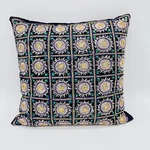 Boho India Mirror Cloth Pillow 14 Square Cover With Insert Cotton Pristine. Fixed Price $18.00.