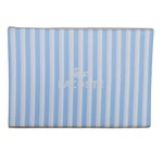 Lacoste 100% Cotton Crocod'elle Queen Flat Sheet Blue/white Stripes 8435 260. Fixed Price $69.00.