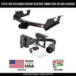 For 11-14 Silverado 2500HD Trailer Hitch W/ 7 Pin Wiring 8'BED Std Bmpr Curt 8K. Fixed Price $349.99.