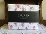 Lauren Ralph King Sheet Set 4PCS Country Roses Pink Peach 100% Cotton New. Fixed Price $119.00.