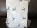 New Pottery Barn Rustic Reindeer Organic Flannel King Sheet Set Charcoal Nwt. Fixed Price $149.99.