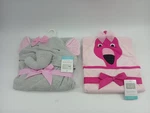 (lot Of 2) Hudson Baby Luvable Infant Toddler Elephant & Flamingo Hooded Towel. Fixed Price $49.99.
