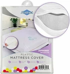Abstract Vinyl Full Mattress Protector Zipper Closure Style - White (39" X 75"). Fixed Price $15.99.