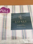 Ralph Lauren Hawk Spring Stripe Cream Full Flat Sheet Nip. Fixed Price $79.99.