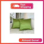 Aiking Home 20X20 Inches Faux Silk Square Throw Pillow Cover, Zipper Closure, Gr. Fixed Price $22.43.
