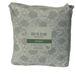 South Point Home Fashions 6 Piece Sheet Set King Size Michelle Leaves. Fixed Price $25.00.