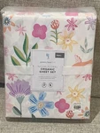 New Pottery Barn Kids Naomi Floral Full Sheet Set, Flowers, Hummingbirds, Garden. Fixed Price $99.95.