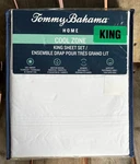 Tommy Bahama Cool Zone White 100% Cotton King Size Sheet Set Deep Fit. Fixed Price $79.00.
