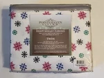 Flannel Sheets Heavy Weight Pointhaven Living Twin Snowflake 170 Gram New. Fixed Price $45.00.