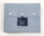 Ralph Lauren Home Workshirt Chambray Queen Flat Sheet - Blue Retail $215. Fixed Price $73.95.