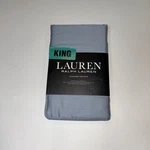 Ralph Lauren Dunham Sateen King Pillowcases Color Mist Blue/gray Nwt Set Of 2. Fixed Price $34.99.