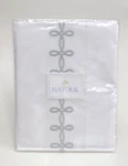 Matouk Gordian Knot King Pillow Sham Silver Cotton Percale. Fixed Price $119.00.