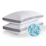 Cooling Pillows Size Set Of 2,SHREDDED Queen(pack 2), Plaid. Fixed Price $70.99.