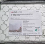 Liz Claiborne Ultra Fit Performance Queen Sheet Set Lattice 575TC Cotton Blend. Fixed Price $32.88.