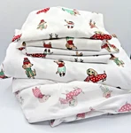 Cynthia Rowley Queen Sheet Set Dog Dachshund Holiday Christmas Microfiber Used. Fixed Price $14.99.