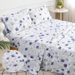 Sleepdown Cotton Bed Sheet Set - Lavender, Full. Fixed Price $49.70.
