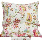 Qsh Floral Bed Sheets Set - Queen Size Boho Lotus Print Extra.... Fixed Price $139.67.