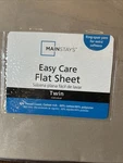Mainstays Twin Flat Sheet Brownstone 200TC 60% Cotton 40% Polyester New. Fixed Price $10.99.