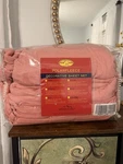 Polarfleece Queen Sheet Set Light Coral Winter Warm Bedding. Fixed Price $42.50.