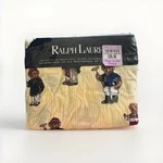 Vintage Ralph Lauren Polo Bear Queen Fitted Sheet Yellow Stripe 90 Bedding Nos. Fixed Price $139.99.