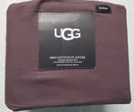Ugg 100% Cotton Flannel Queen Sheet Set Brown/lodge In Color Fits 17". Fixed Price $69.99.