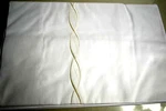 $250 New Frette Cardo Ricamo Pcs Pillowcases Ivory Embroidery White King. Fixed Price $115.00.