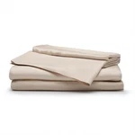 Sleepgram Viscose From Bamboo Full Bed Sheet Set With 2 Pillowcases, Sand. Fixed Price $89.99.