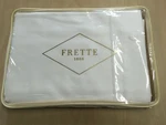 Frette Grace 600TC Cotton Sateen King Fitted Sheet & 2 Sham Set White Milk Italy. Fixed Price $869.00.