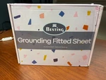 Besting Organic Cotton Grounding Fitted Sheet With Cord & Test Pen. Fixed Price $35.00.