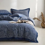 Mixinni Muslin Cotton Vintage White Paisley Floral Duvet Cover King Size 3PCS.... Fixed Price $182.30.