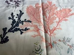Yves Delorme Naiades King Flat Sheet 2 Shams Set Marine Botanical Flower France. Fixed Price $599.00.