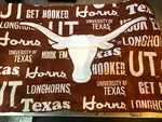 Ut University Of Texas Longhorns Linens College Souvenirs. Fixed Price $12.12.