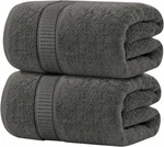 Oakias 2-PACK Bath Sheets 35 70 Inches, Grey 600 Gsm Extra Large T.... Fixed Price $56.70.