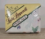Vintage Lady Pepperell Queen Set Victoria's Garden Floral 4PC New. Fixed Price $42.41.