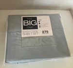 The Big One Twin Sheet Set Easy Care Blue Cotton Blend 275 Thread 3 Piece. Fixed Price $16.00.