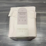 Threshold King Performance Sheet Set 400 Tc Cotton Sateen Ivory Eyelet Ruffle. Fixed Price $49.99.