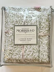 The Original Morris & King Sheet Set Willow Bough Sage 100% Cotton Pakistan. Fixed Price $99.99.
