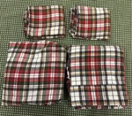 Pottery Barn Denver Plaid Sheet Full Set Organic Cotton Flannel 4PC. Fixed Price $49.99.
