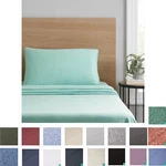 Mainstays 100% Cotton Jersey Sheet Set 3PC 4PC Twin Xl Full Queen King Soft Bed!. Fixed Price $48.40.