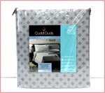 Cuddl Duds Heavy Weight Cotton Flannel Sheet Set - Gray & White Twin New. Fixed Price $44.95.