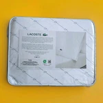 Lacoste 100% Cotton Percale Twin Diagonal Crocs Sheet Set White/steel Blue. Fixed Price $33.99.