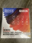 Infinitee Exclusive Premium 100% Polyester, Microfiber Sheet Set Queen. Fixed Price $16.00.
