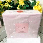 Kate Spade Ny Pink Polka Dot King Size Bedding Cotton Percale 4-PC Sheet Set. Fixed Price $131.99.
