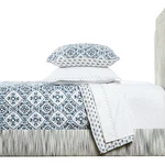 John Robshaw Palita Lapis 1 King Sham Indigo Navy Blue Vintage Botanical Flower. Fixed Price $129.00.