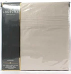 Croscill Crosby 600 Thread Count Sateen Peal Gray Twin Sheet Set. Fixed Price $77.99.