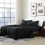 Queen Black Essentials Ultra Soft Hypoallergenic Microfiber Bedding Sheet Set. Fixed Price $33.72.
