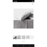 Soft Cotton Flannel Sheet Set Light Gray Warm Cozy Bedding Queen. Fixed Price $25.00.